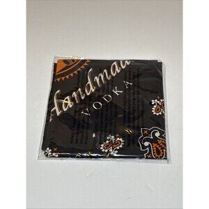 Tito's Handmade Vodka Black Paisley Logo Bandana New In Package